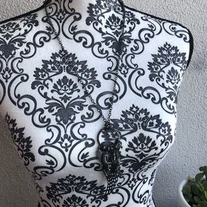 Wings With Jewels Metal Necklace